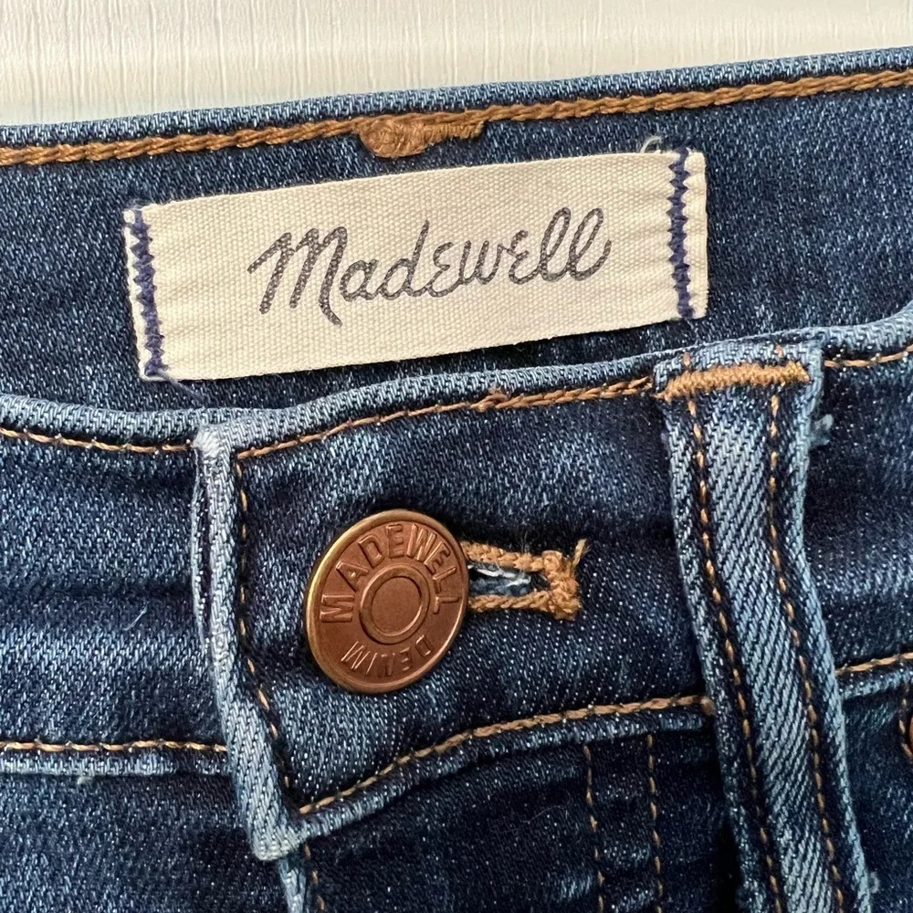 MADEWELL 10” High-Rise Skinny Jeans in Danny Wash: Tencel‎ Denim Edition size 25 - Picture 6 of 10